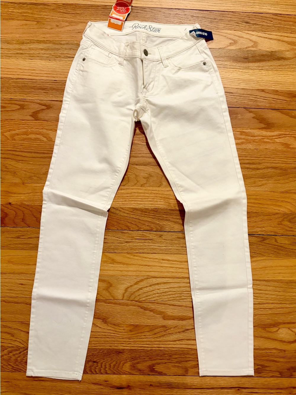 NWT Old Navy Rockstar White Skinny Jeans Size 4